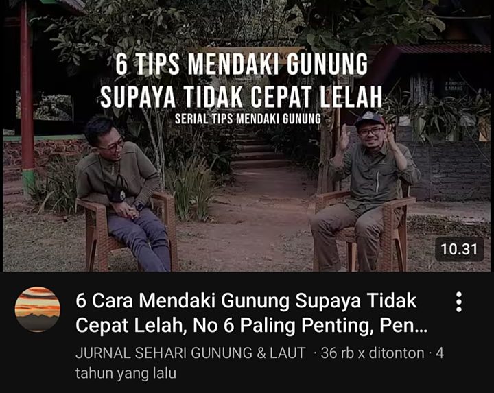 Tips mendaki tidak cepat lelah