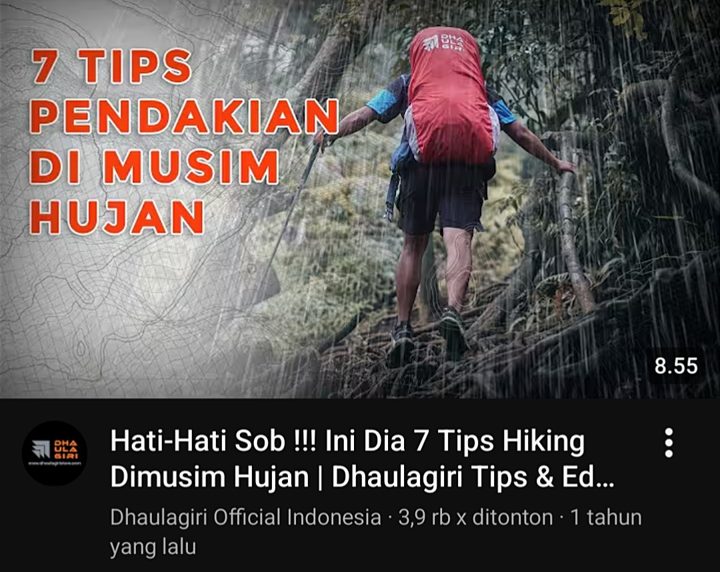 Tips Pendakian Musim Hujan